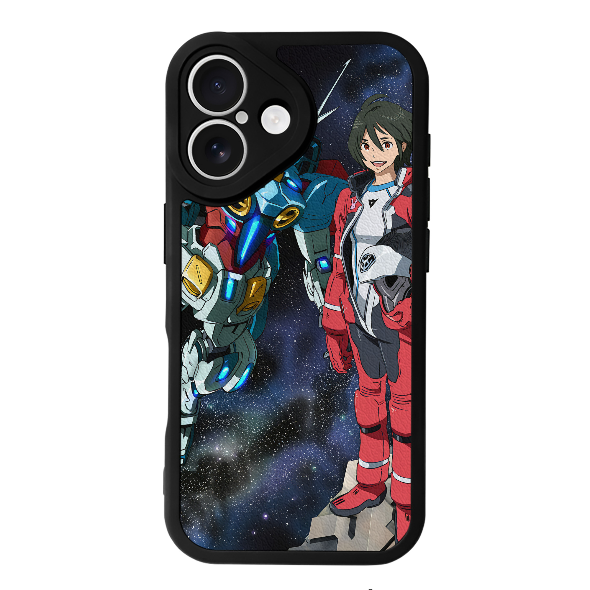 （画像用） 機動戦士ガンダム Mobile Suit Gundam 【iPhone 16シリーズ対応】シリコンスマホケース（レザー調） 材質：シリコン